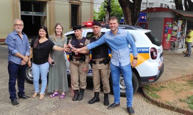 PM de Ubá recebe viatura para prevenir violência doméstica