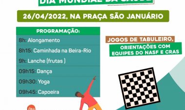 Evento em comemoração ao Dia Mundial da Saúde e da Atividade Física