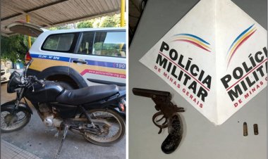 Polícia Militar recupera motocicleta roubada e prende dois foragidos da justiça