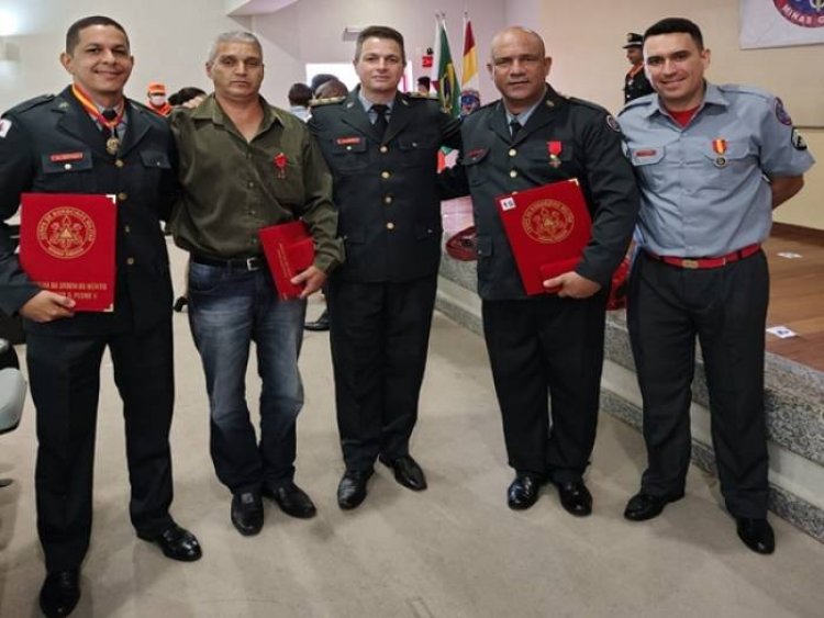 Bombeiros de Muriaé são homenageados em Juiz de Fora