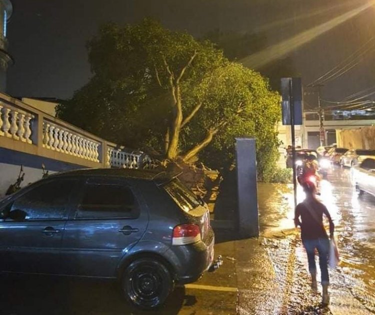 Forte tempestade causa danos em diversos pontos de Ubá
