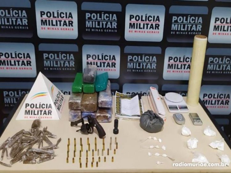 Após denúncias, operação é montada em Carangola e resulta na apreensão de mais de 10 quilos de drogas