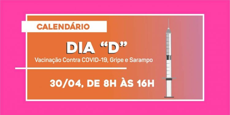 Ubá realiza Dia D de vacinação contra COVID, Gripe e Sarampo