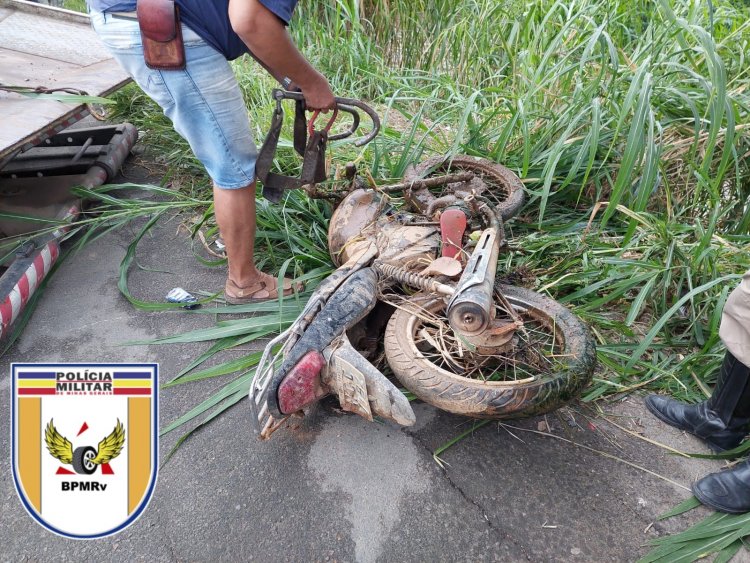 Motocicleta produto de furto é recuperada na MG 267,  KM 98 Juiz de Fora