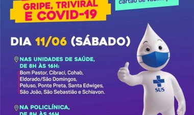 Ubá realiza Dia "D" de vacinação contra Gripe, Triviral e COVID
