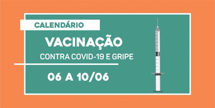 Novo calendário de vacinação contra COVID e Gripe em Ubá