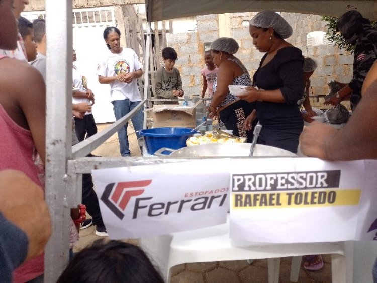 Feijoada beneficente no bairro Solar de Ubá