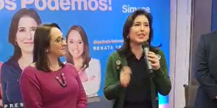 Podemos anuncia apoio à candidatura de Simone Tebet