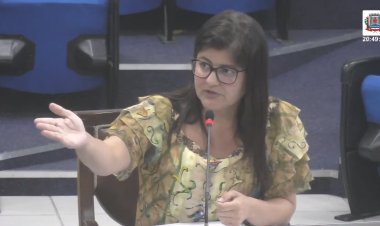 Vereadora Aline Melo explica sobre Projeto de Lei referente a Processo Seletivo