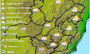 Previsão do tempo para Minas Gerais neste sábado, 4 de março