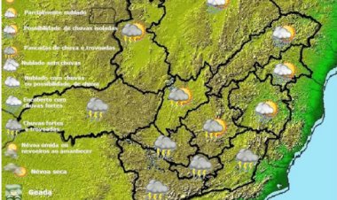Previsão do tempo para Minas Gerais nesta terça-feira, 7 de março