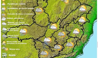 Previsão do tempo para Minas Gerais nesta terça-feira, 28 de março