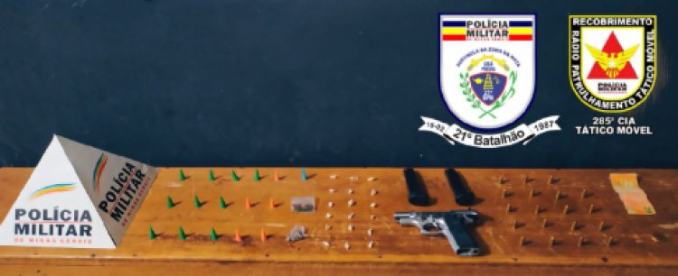 Ubá: Polícia Militar prende autor de tráfico de drogas no São Domingos