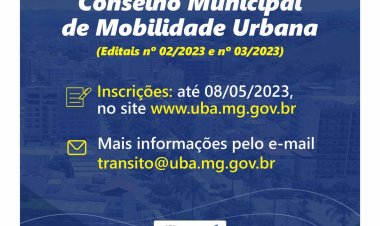 Ubá: Editais para composição do Conselho de Mobilidade são publicados