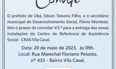 Ubá: Cras Vila Casal está em novo endereço