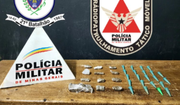 Polícia Militar prende autor por tráfico de drogas em Ubá