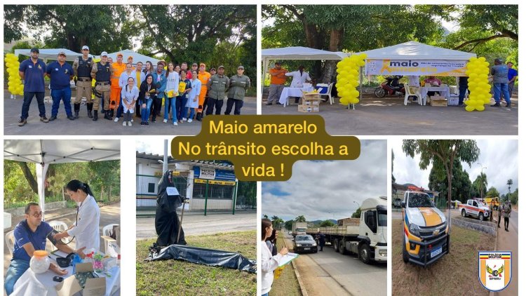 Maio Amarelo 2023: Polícia Rodoviária realiza palestra educativa em conjunto com a prefeitura de Dona Euzébia