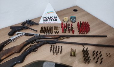 PCMG prende suspeito e localiza armas e munições em Mar de Espanha