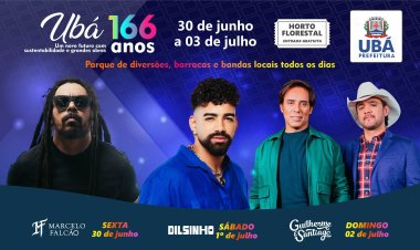Ubá 166 anos - Prefeitura retoma festa do Aniversário da cidade