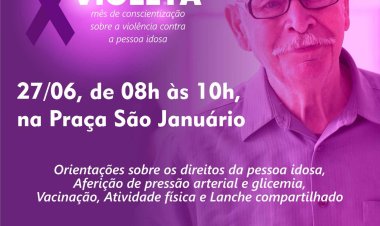 Junho Violeta: Prefeitura de Ubá realiza evento voltado à saúde dos idosos