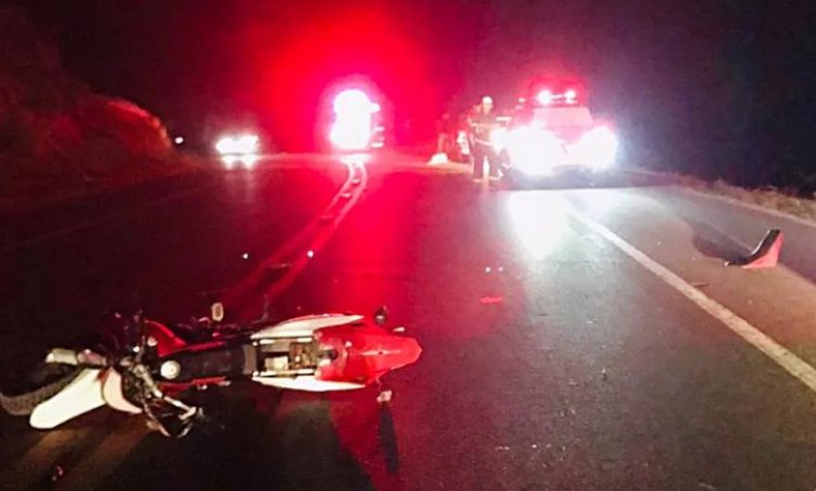 Motociclista morre em batida com carro na BR-116, em Leopoldina