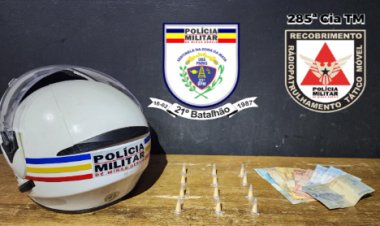 Polícia Militar prende autor de tráfico de drogas