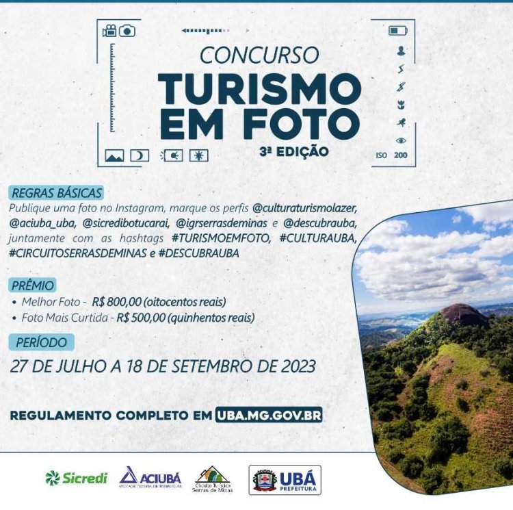 Concurso Turismo em Foto está com inscrições abertas