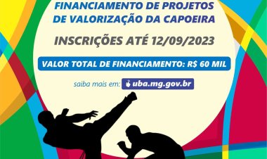 Ubá: Publicado Edital de seleção de projetos de valorização da Capoeira