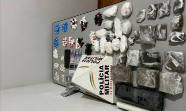 Polícia Militar prende autor de tráfico de drogas em Rio Pomba