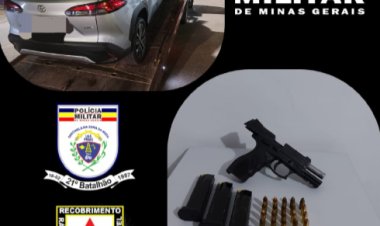 Polícia Militar prende autor por porte ilegal de arma de fogo em Ubá