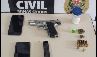 Homem é preso em Viçosa pela PCMG com arma, munições e drogas