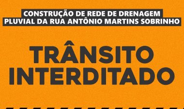 Ubá: Obras interditam trânsito na rua Antônio Martins