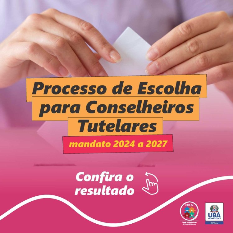 Eleições para o Conselho Tutelar de Ubá: veja o resultado