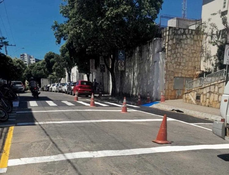 Ubá: Ambiente realiza revitalização de sinalizações horizontais