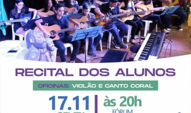 Ubá: Cultura promove Recital dos Alunos das Oficinas de Violão e Canto Coral