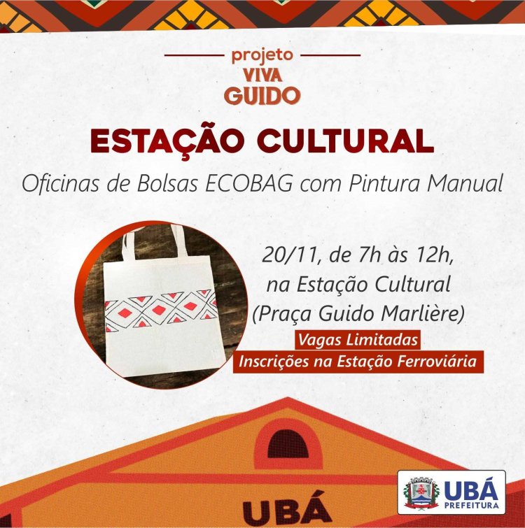 Ubá: Abertas inscrições para oficina de artesanato de bolsas ECOBAG