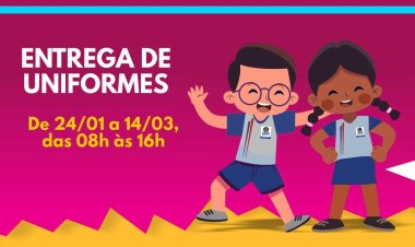 Ubá: Educação inicia entrega de uniformes para alunos da Rede