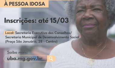 Ubá: Edital de seleção de projetos é publicado pelo Conselho do Idoso