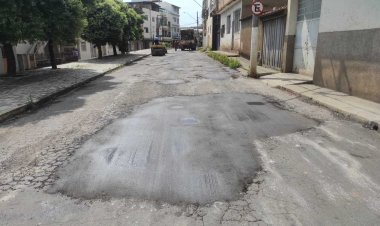 Ubá: Obras realiza operação tapa-buraco em diversos pontos da cidade