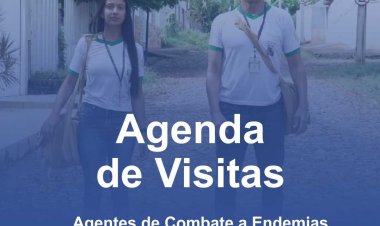 Ubá: Confira a agenda de visitas dos agentes de combate a endemias