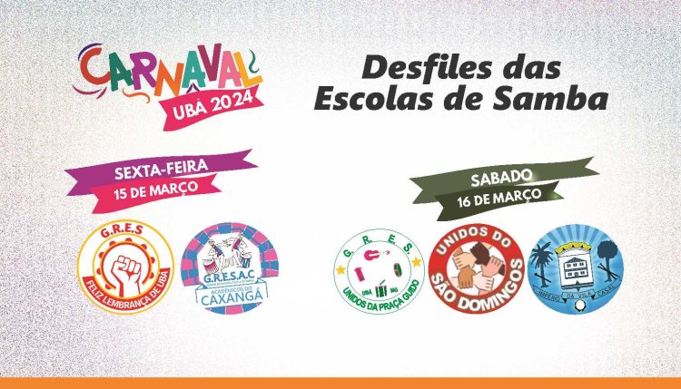 Desfile das Escolas de Samba reúne 05 agremiações em duas noites de evento