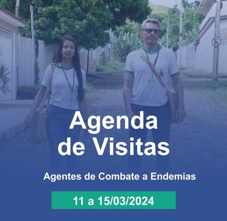 Ubá: Confira a agenda de visitas dos agentes de combate a endemias