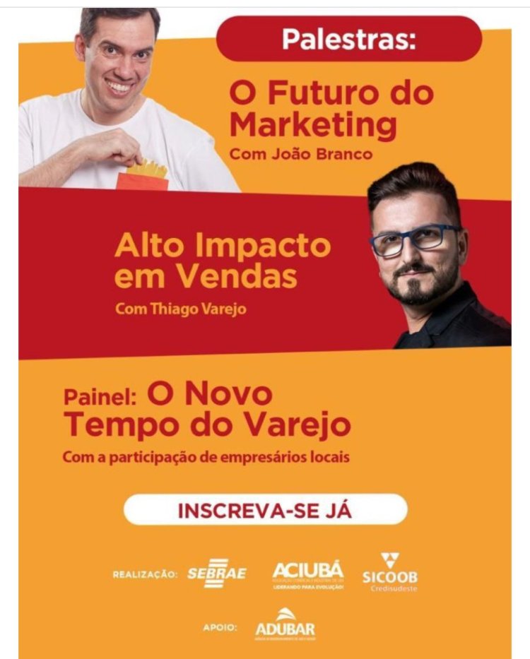 Ubá terá palestra sobre o Futuro do Marketing e o novo modo de vender e lucrar