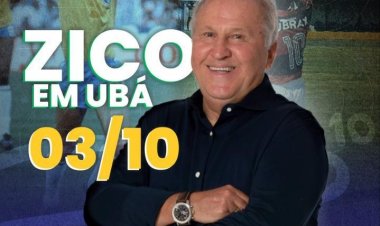 Zico fará uma palestra em Ubá sobre Liderança nesta quinta, 03