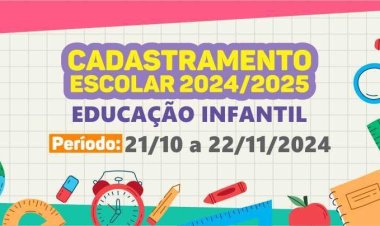 Prefeitura de Ubá divulga cadastramento escolar para a Educação Infantil no ano letivo de 2025