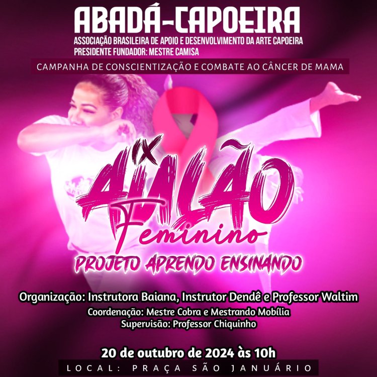IX Aulão Feminino e Campanha em combate ao Câncer de Mama na Praça São Januário