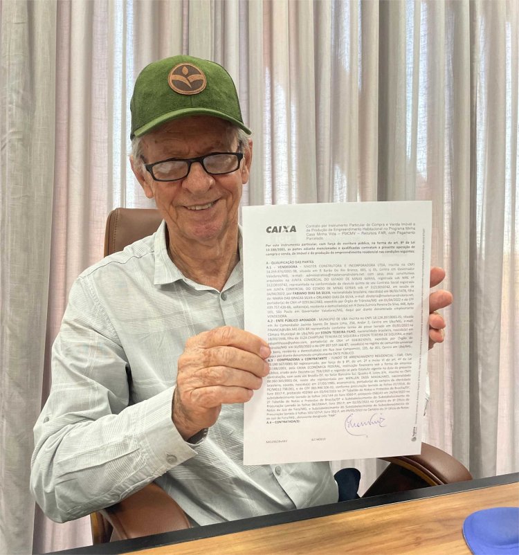 Prefeitura de Ubá e Caixa assinam contrato para construção de 500 casas