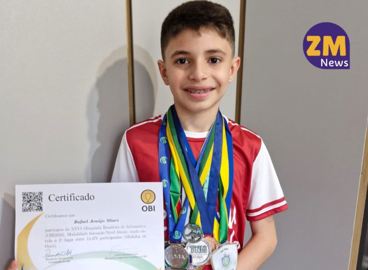 Estudante Ubaense  ganha medalha de ouro na Olimpíada Brasileira de Informática