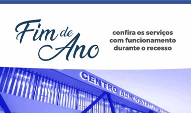 Fim de ano: confira os serviços com funcionamento durante o recesso