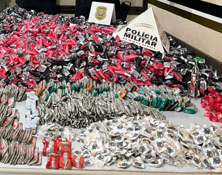 Mais de 10,6 mil porções de drogas são apreendidas em Pirapetinga